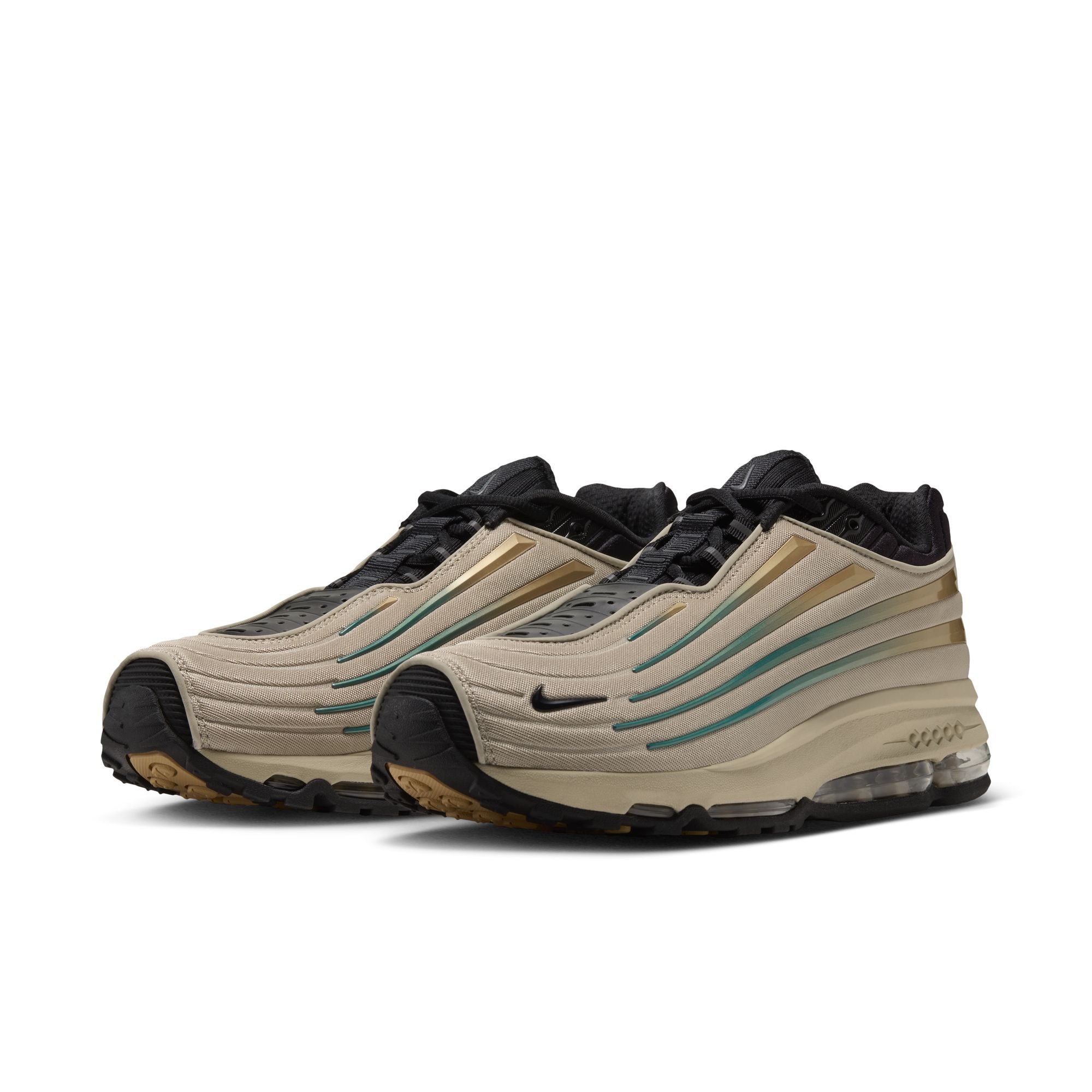 Men's Nike Air Max Ecstasy Plus - DESERT KHAKI/BLACK-METALLIC GOLD