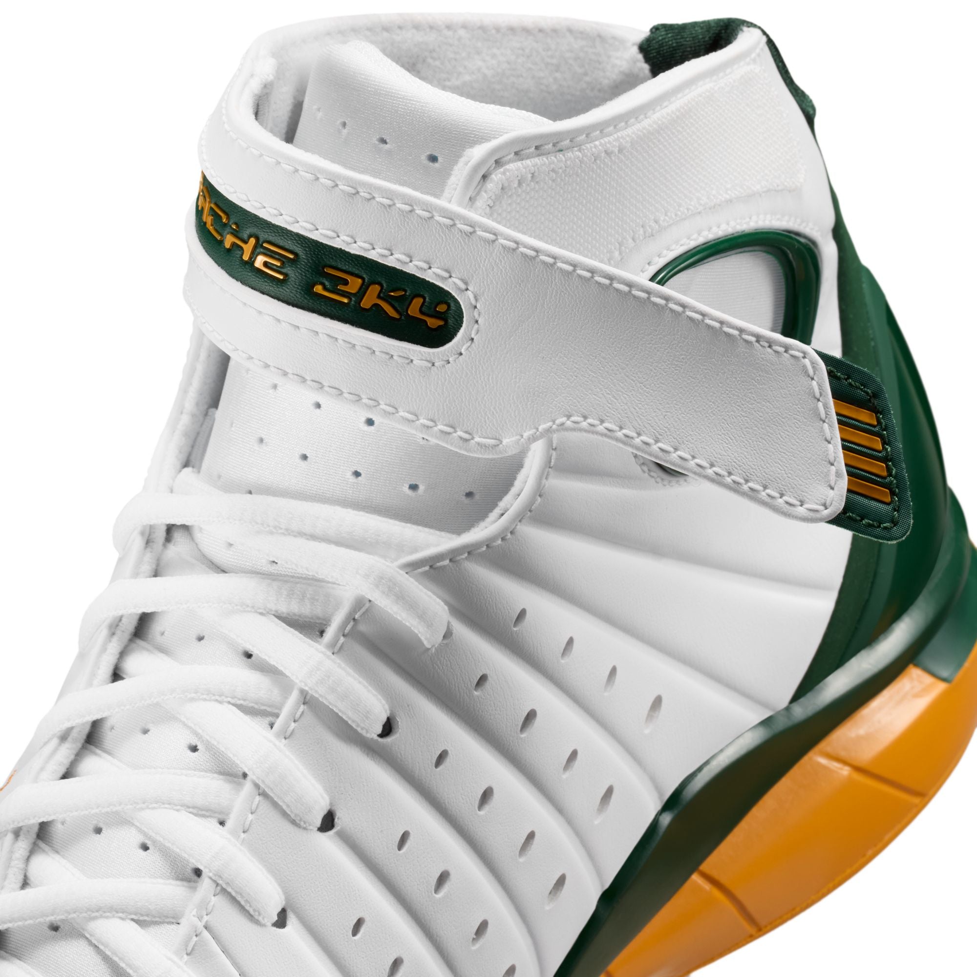 Men's Nike Air Zoom Huarache 2k4 - WHITE/DEEP FOREST-CANYON GOLD