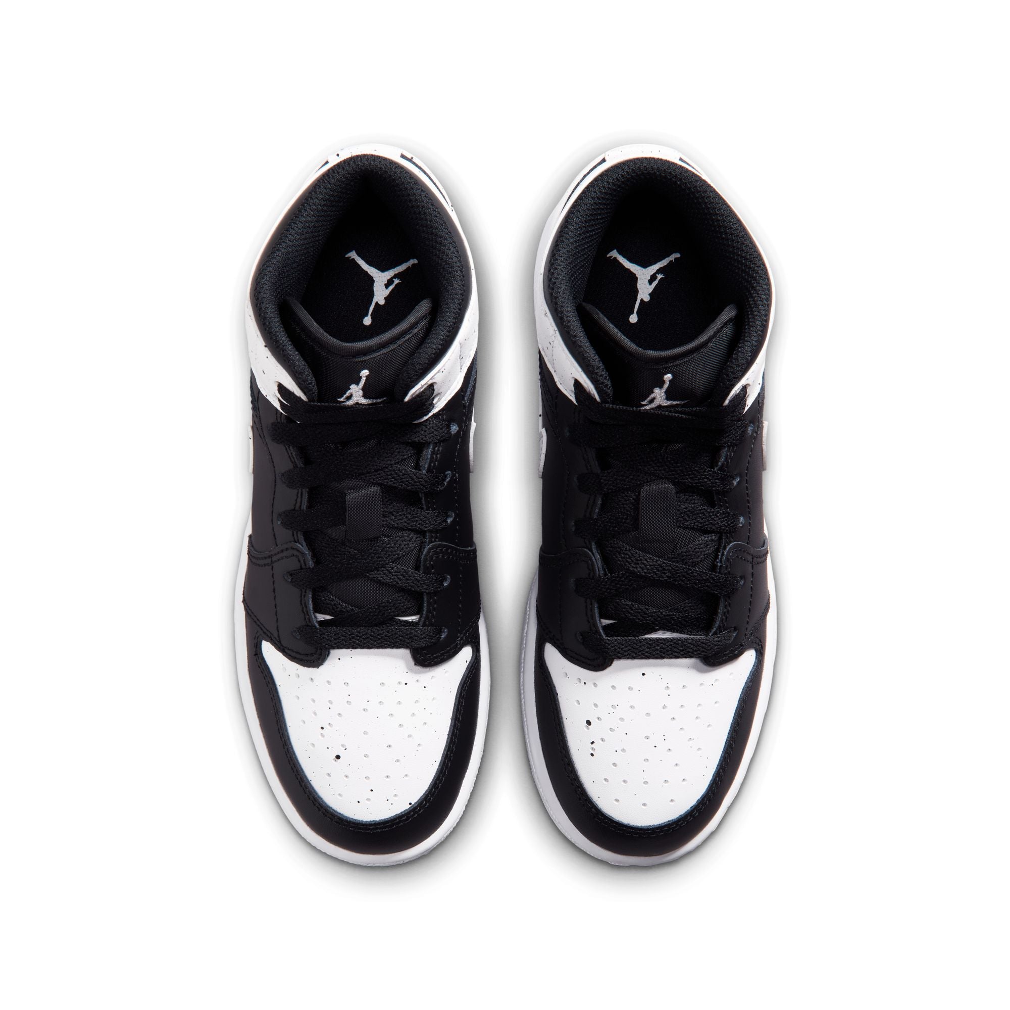 GS Air Jordan 1 Mid - BLACK/WHITE-BLACK