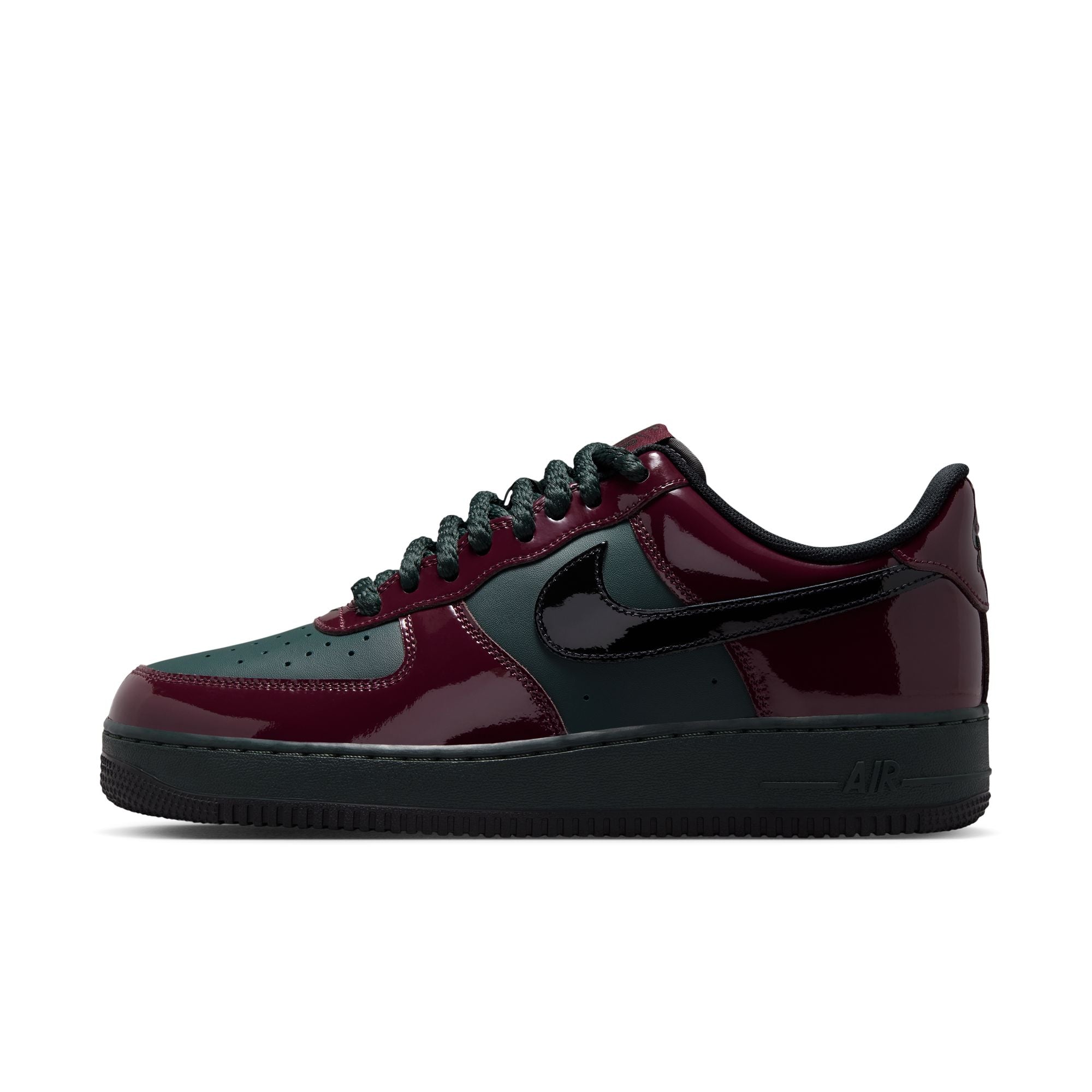 Men's Nike Air Force 1 '07 LV8 - BLACK SPRUCE/BLACK-BURGUNDY CRUSH