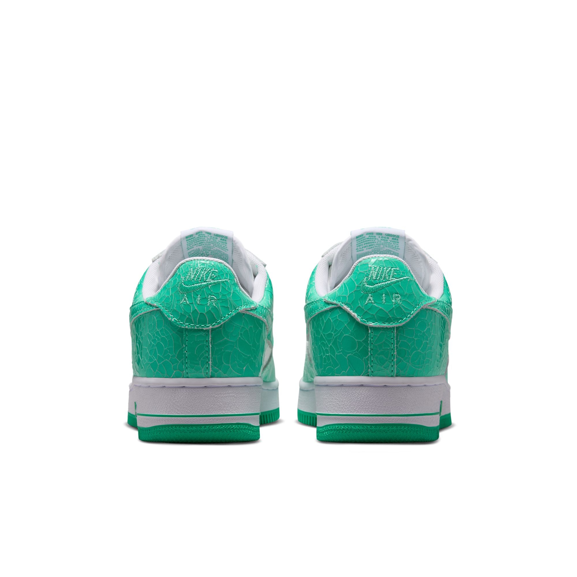 Men's Nike Air Force 1 Cracked Leather - MENTA/WHITE