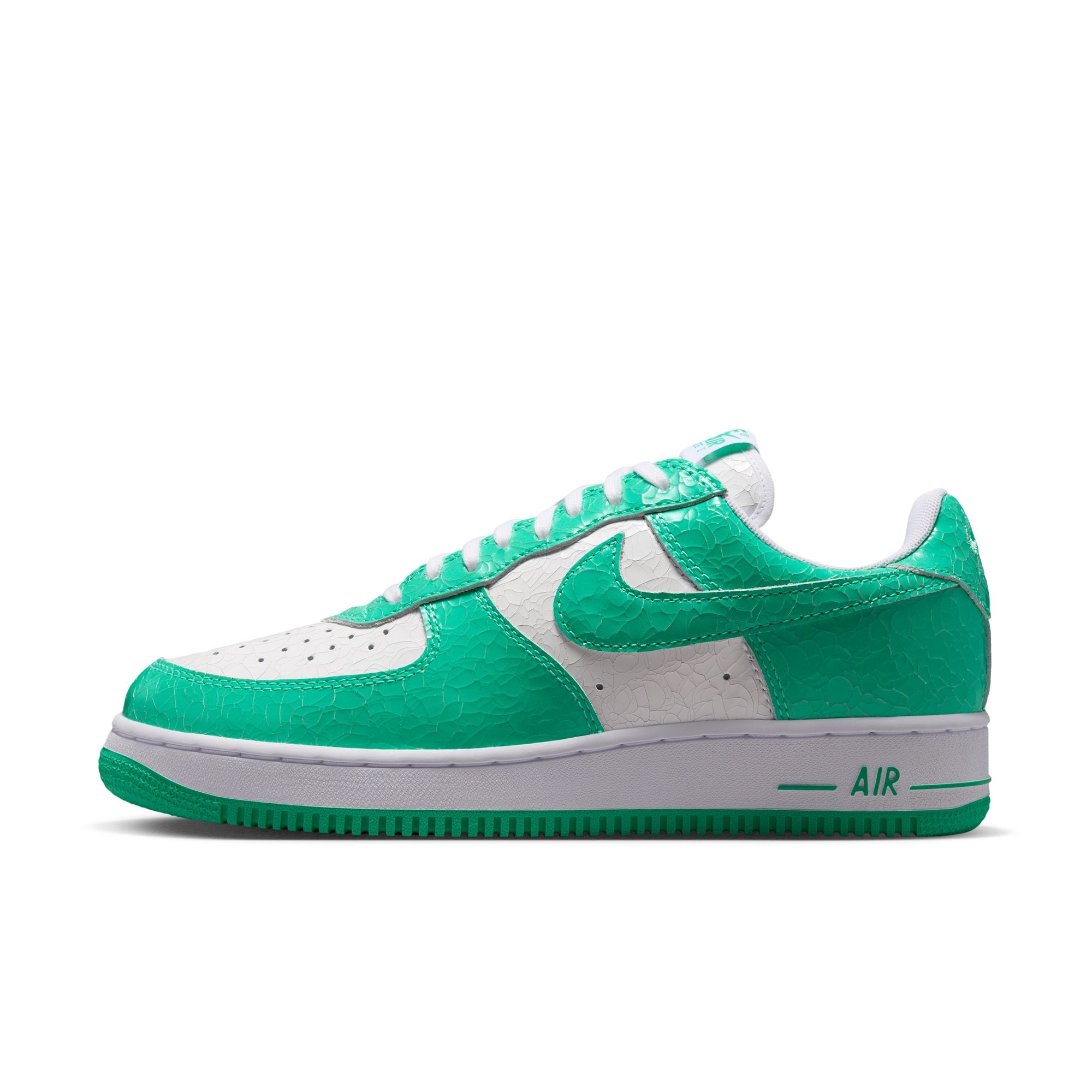 Men's Nike Air Force 1 Cracked Leather - MENTA/WHITE