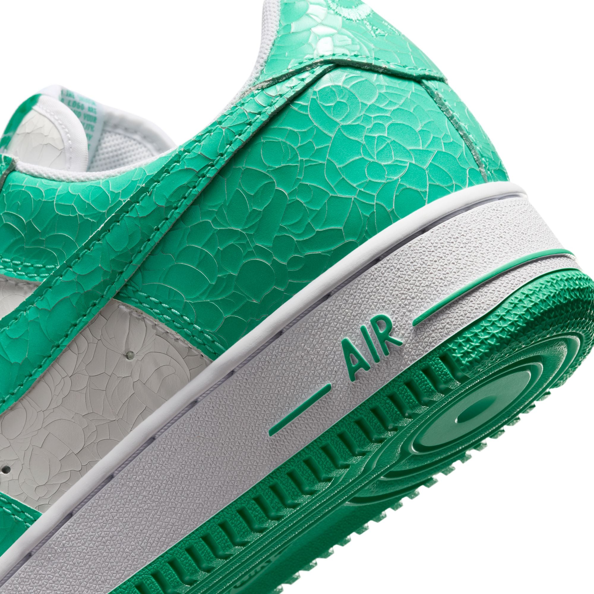Men's Nike Air Force 1 Cracked Leather - MENTA/WHITE