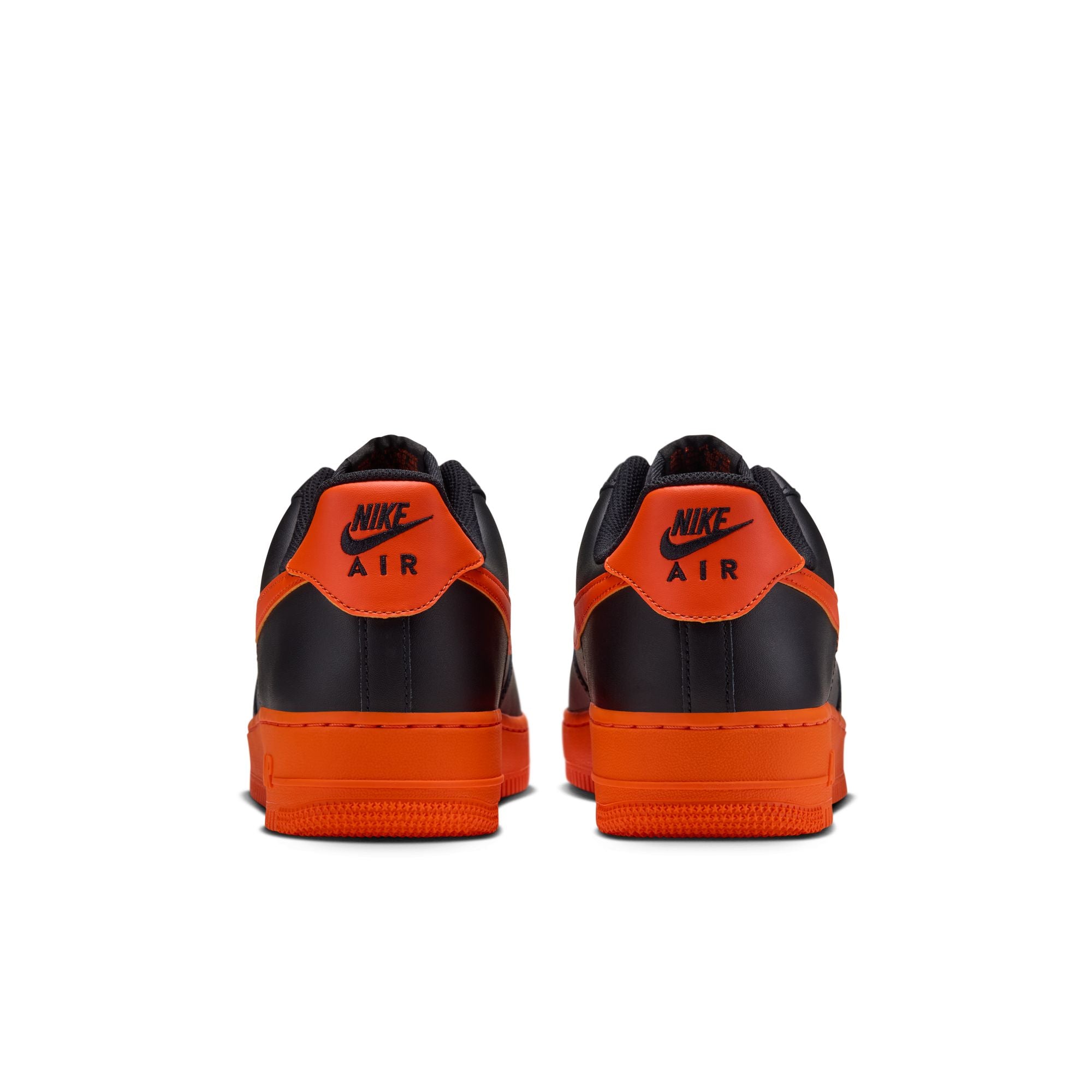 Men's Nike Air Force 1 '07 Lv8-BLACK/SAFETY ORANGE