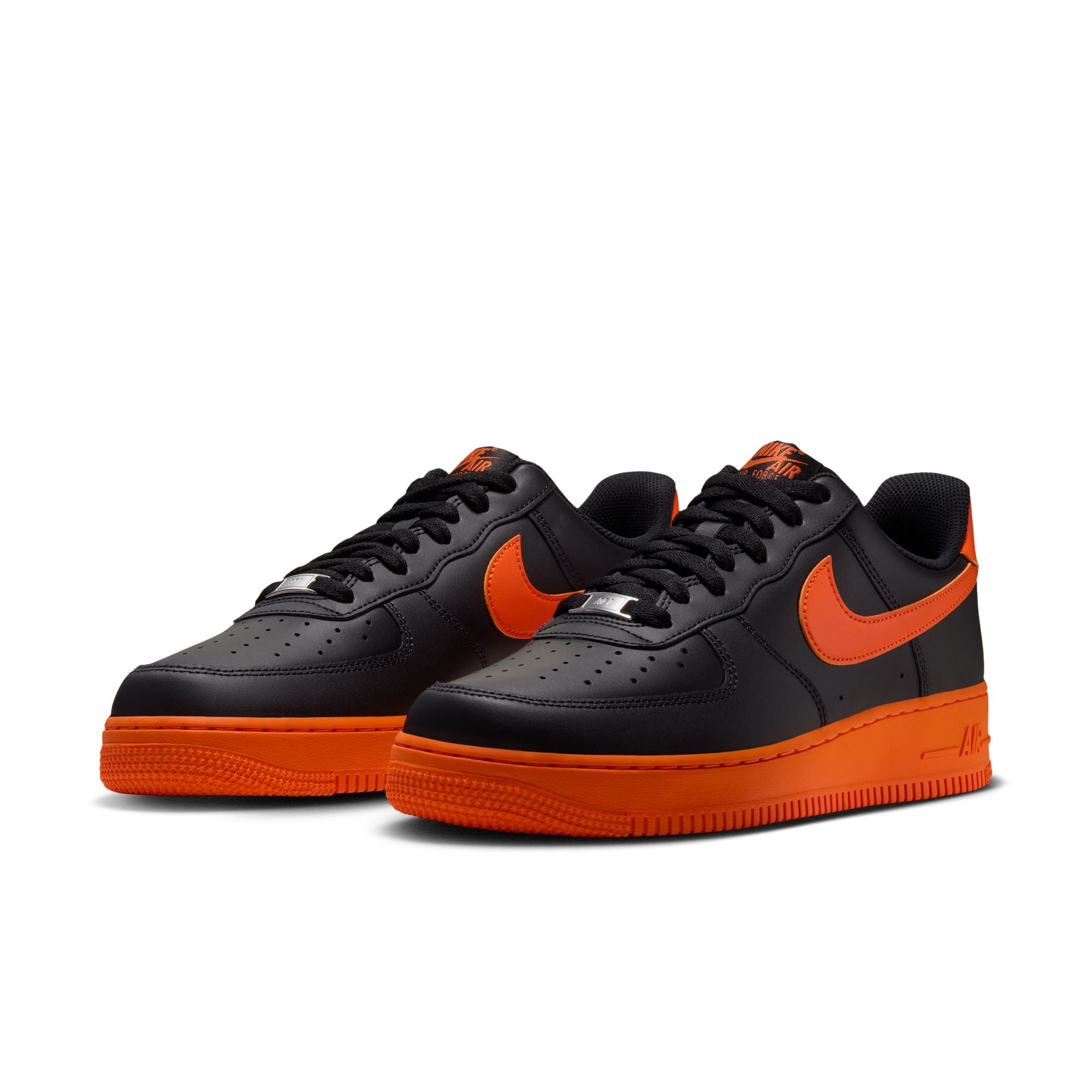 Men's Nike Air Force 1 '07 Lv8-BLACK/SAFETY ORANGE