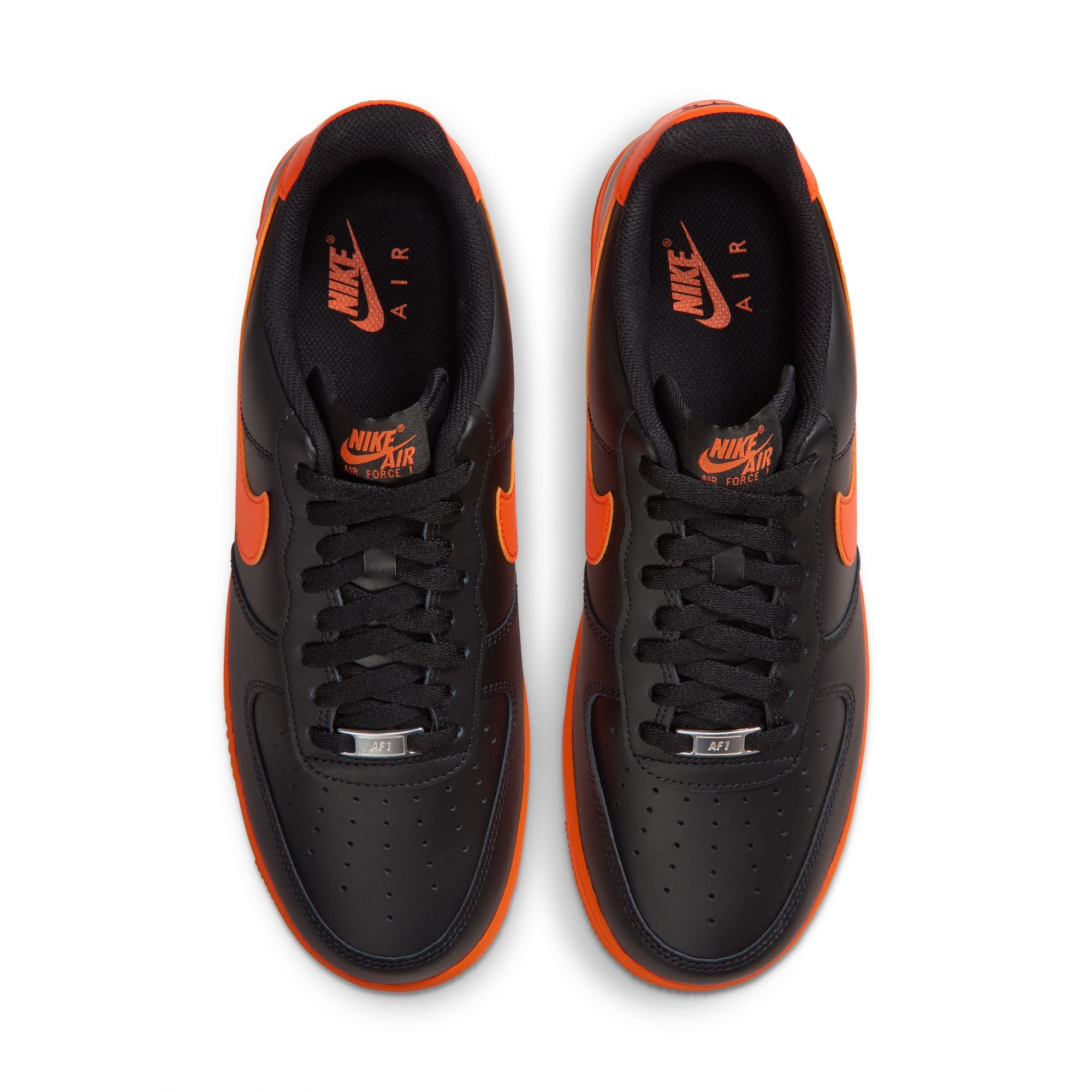 Men's Nike Air Force 1 '07 Lv8-BLACK/SAFETY ORANGE