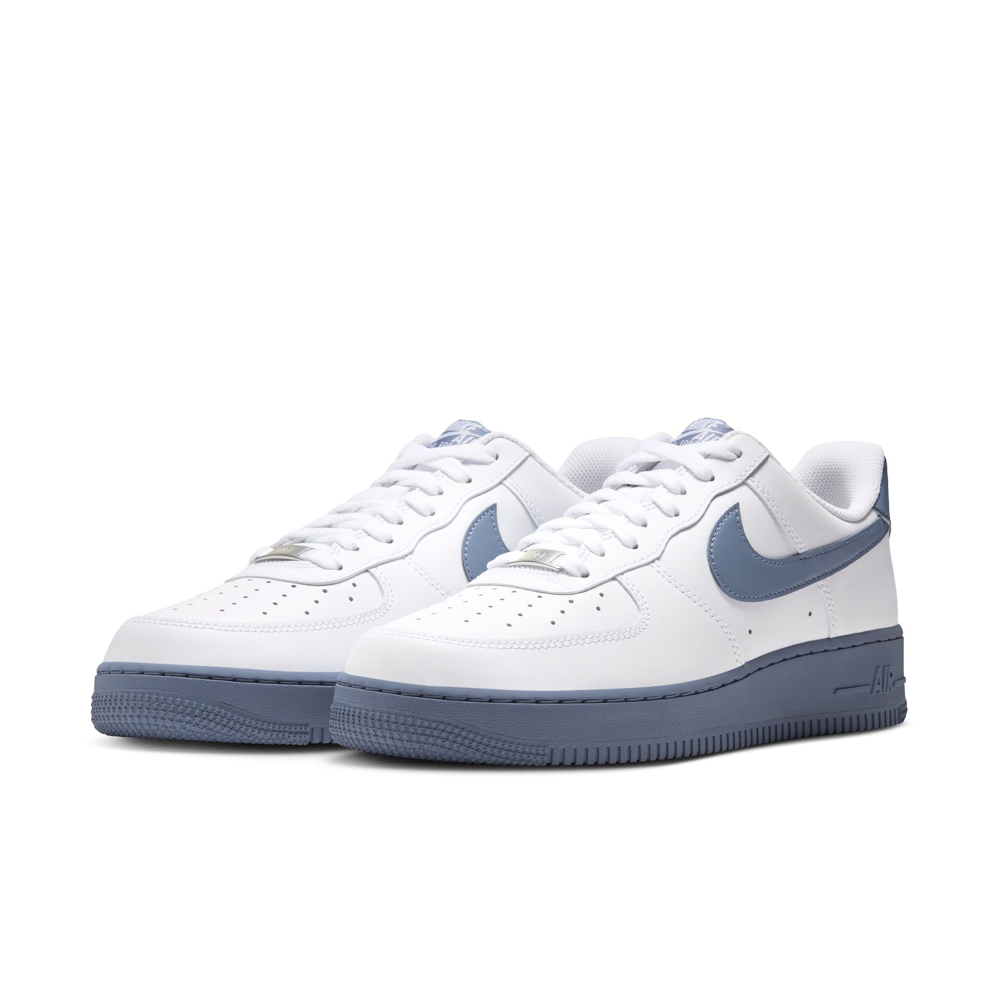 Men's Air Force 1 '07-WHITE/DIFFUSED BLUE-METALLIC SILVER