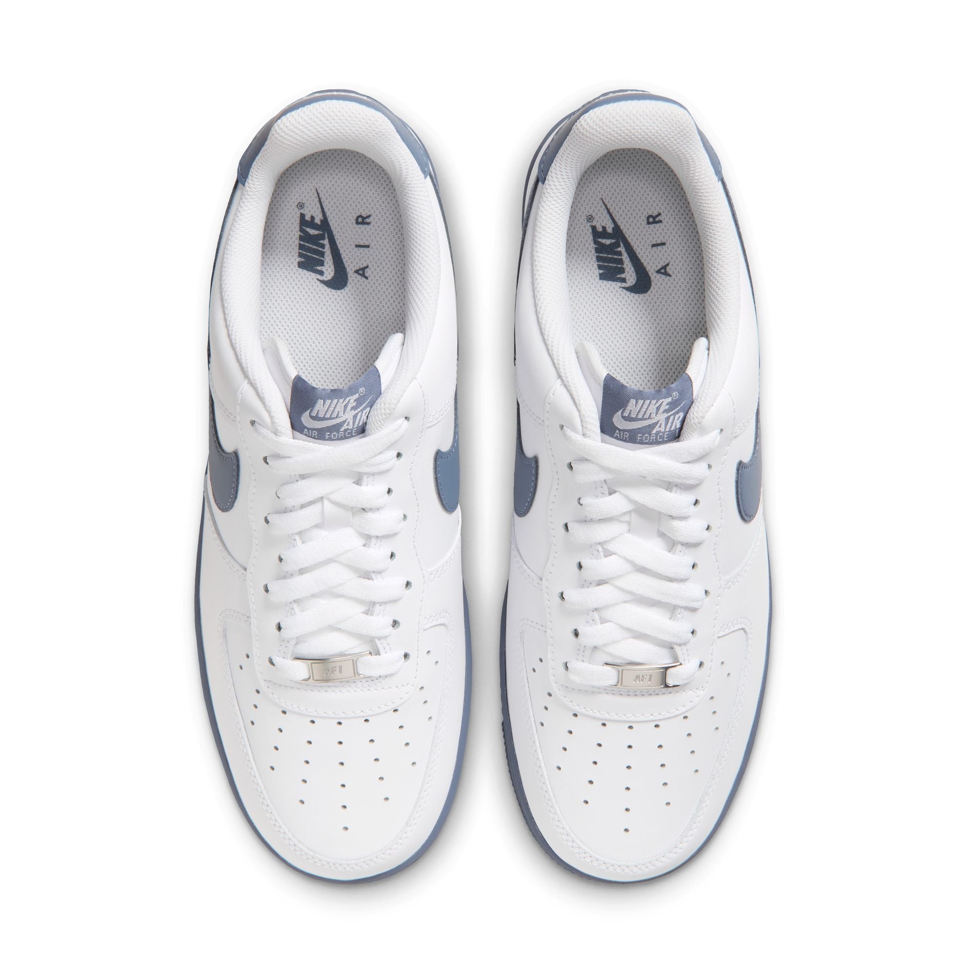 Men's Air Force 1 '07-WHITE/DIFFUSED BLUE-METALLIC SILVER