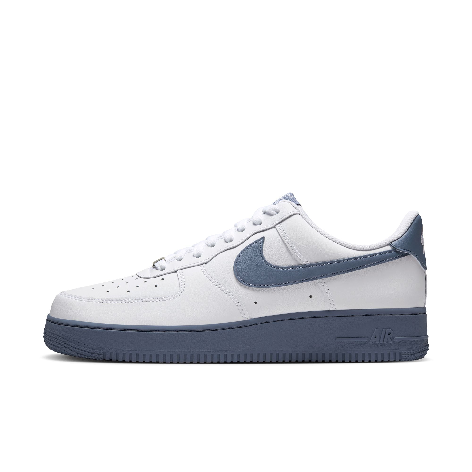 Men's Air Force 1 '07-WHITE/DIFFUSED BLUE-METALLIC SILVER