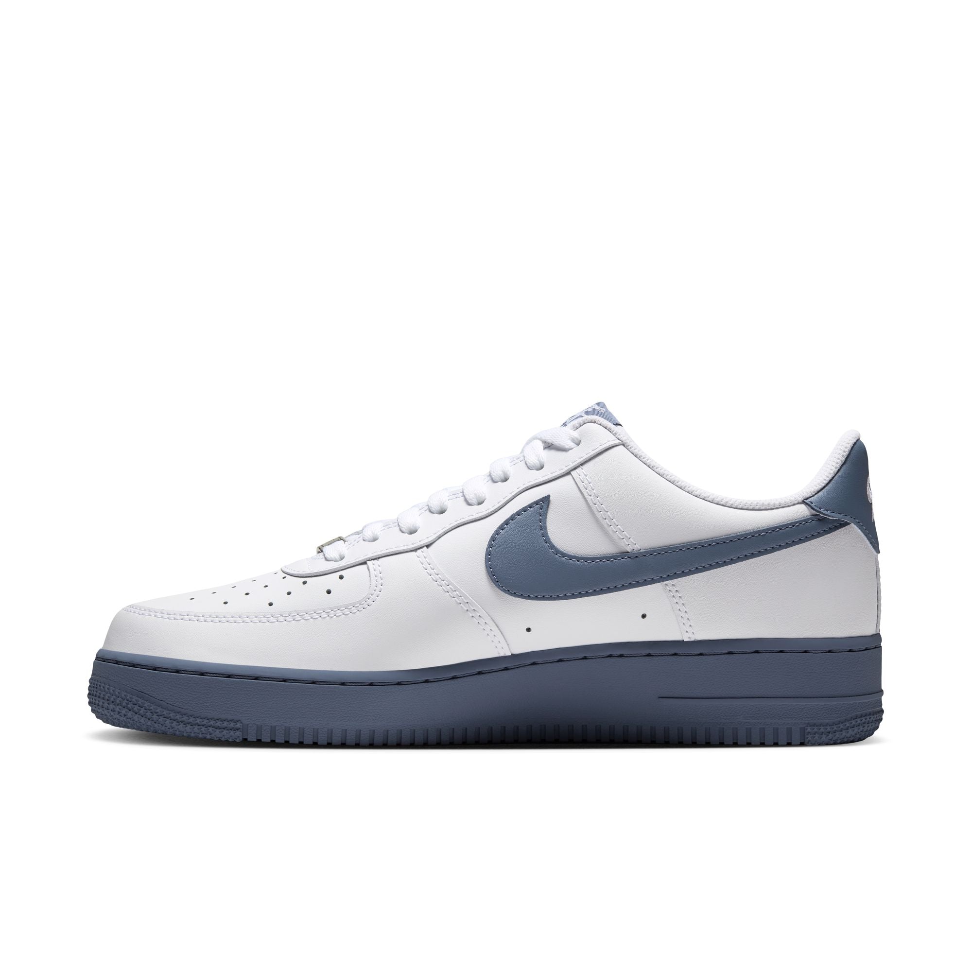 Men's Air Force 1 '07-WHITE/DIFFUSED BLUE-METALLIC SILVER