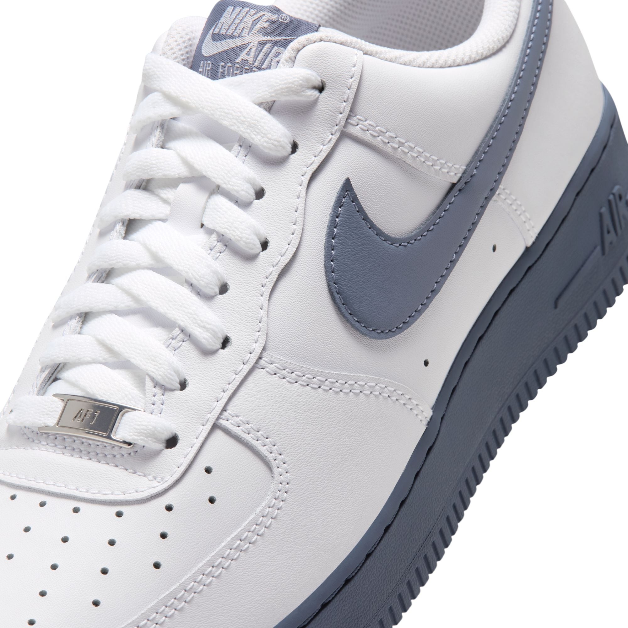 Men's Air Force 1 '07-WHITE/DIFFUSED BLUE-METALLIC SILVER