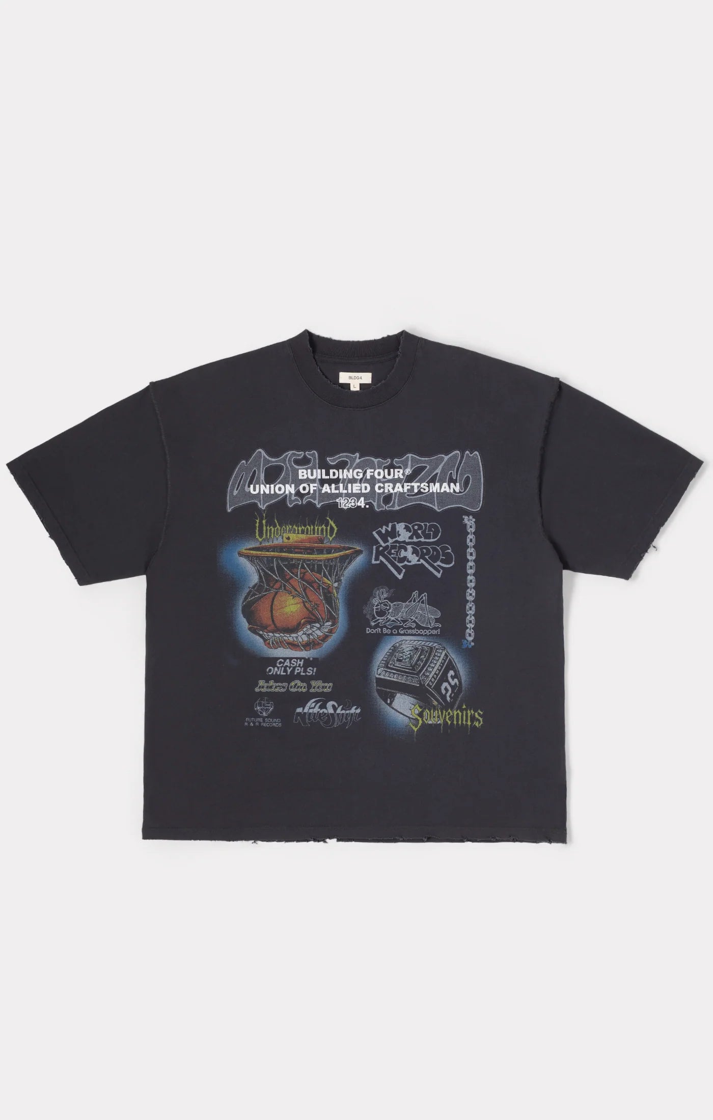 BLDG4 Basilique Knit Tee - CHARCOAL
