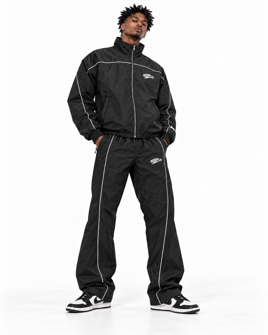 Roughplay Black/Black Tracksuit - BLACK