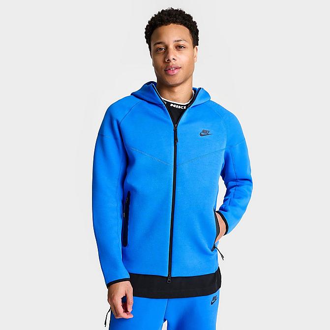 ウォーキング・ランニングウェア NIKE tech fleece light blue Men's Nike Sportswear Tech Fleece Light Arm. Blue/Ash Slate Full