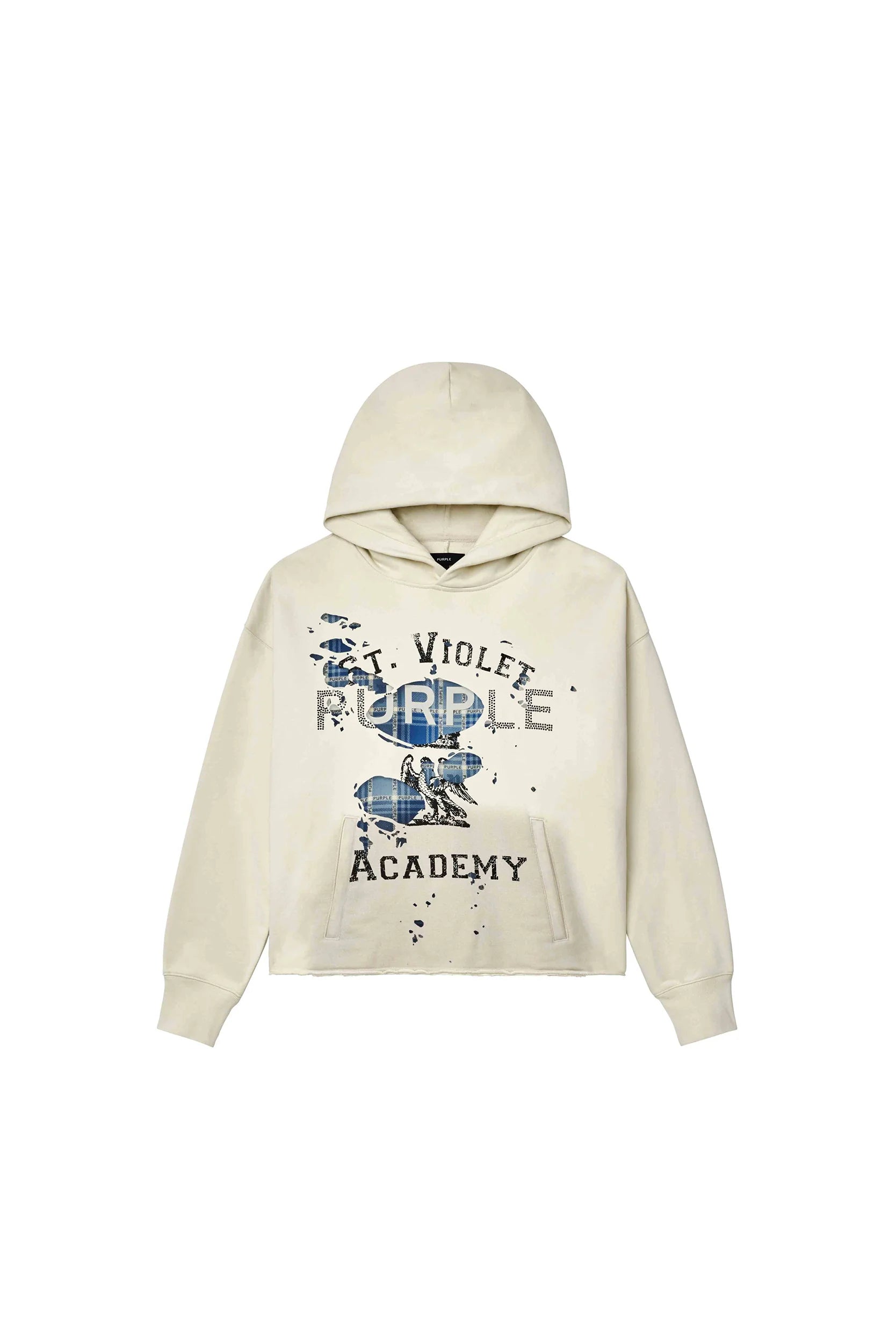 Purple Brand St. Violet Layers Hoodie - OFF WHITE