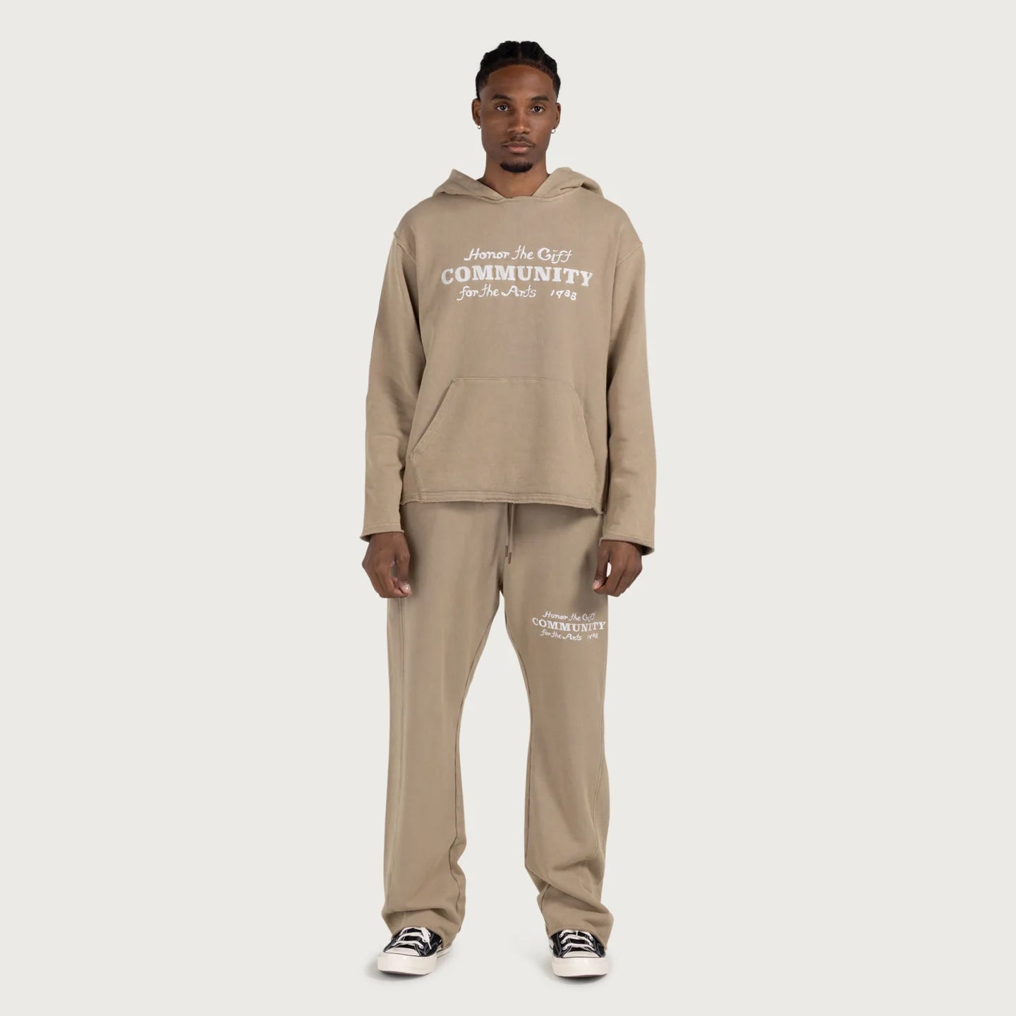 Honor the Gift C-fall Oil Sweats - PEBBLE