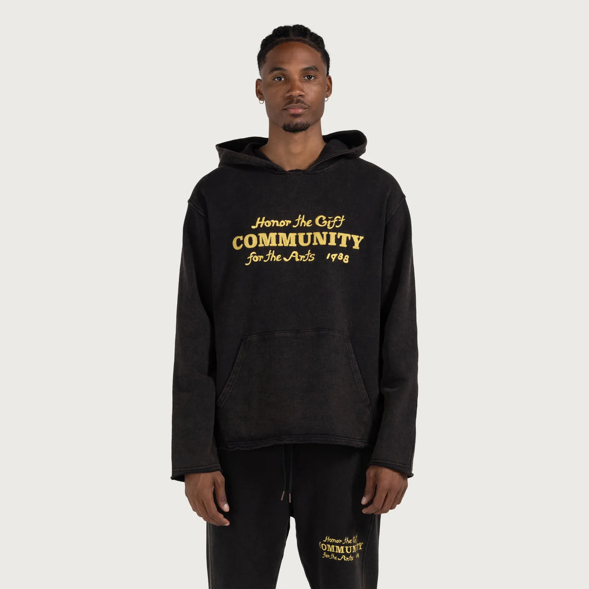 Honor the Gift C-fall Oil Hoodie - BLACK