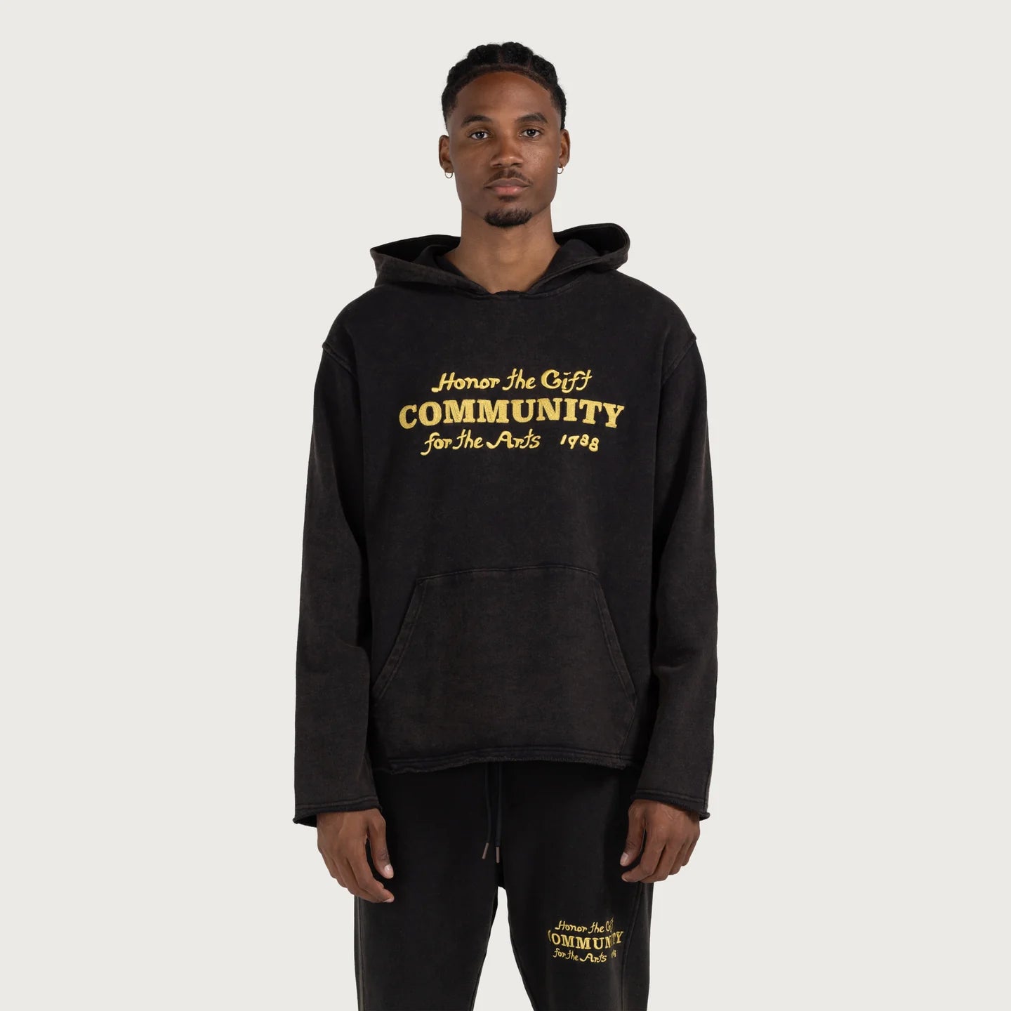 Honor the Gift C-fall Oil Sweats - BLACK