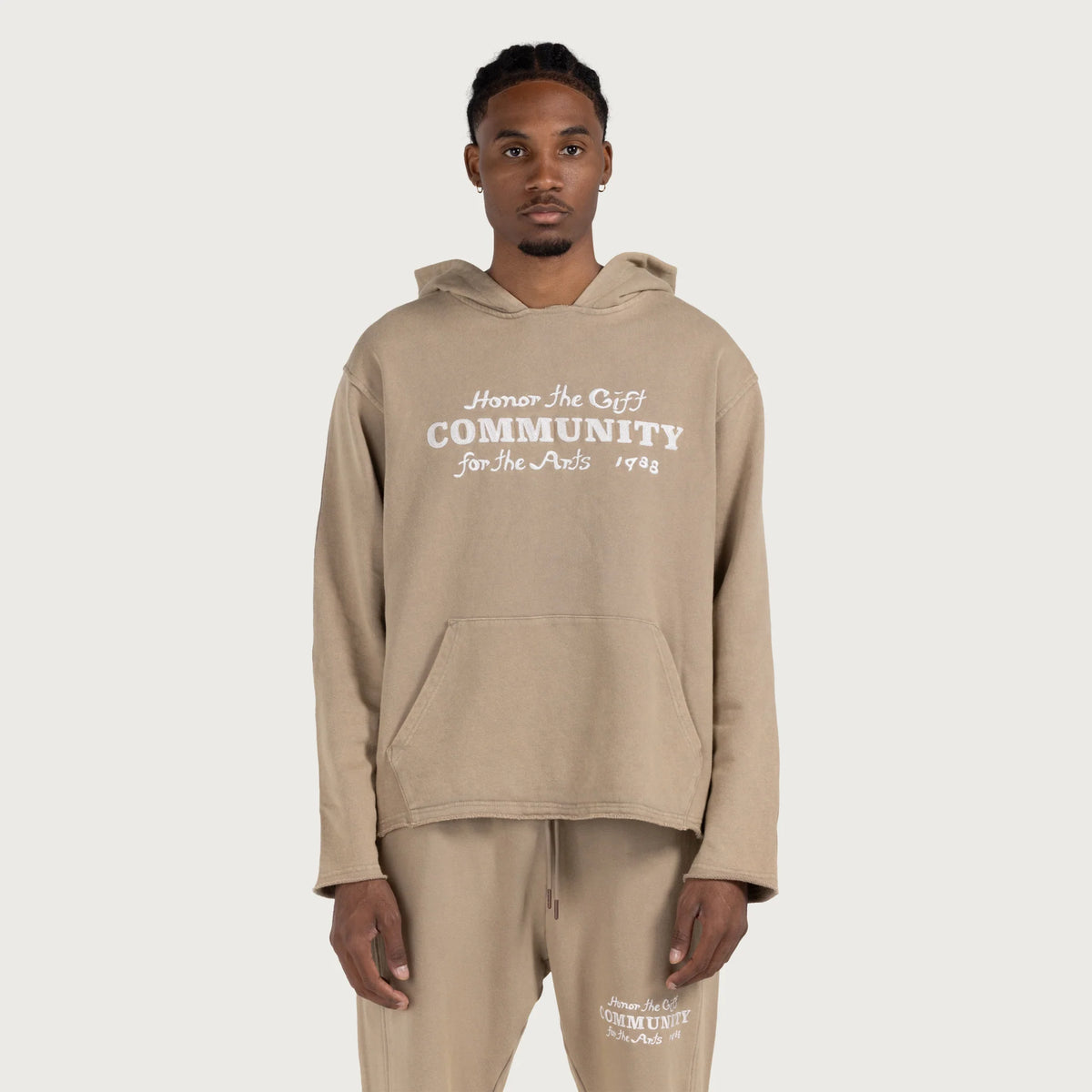 Honor the Gift C-fall Oil Hoodie - PEBBLE