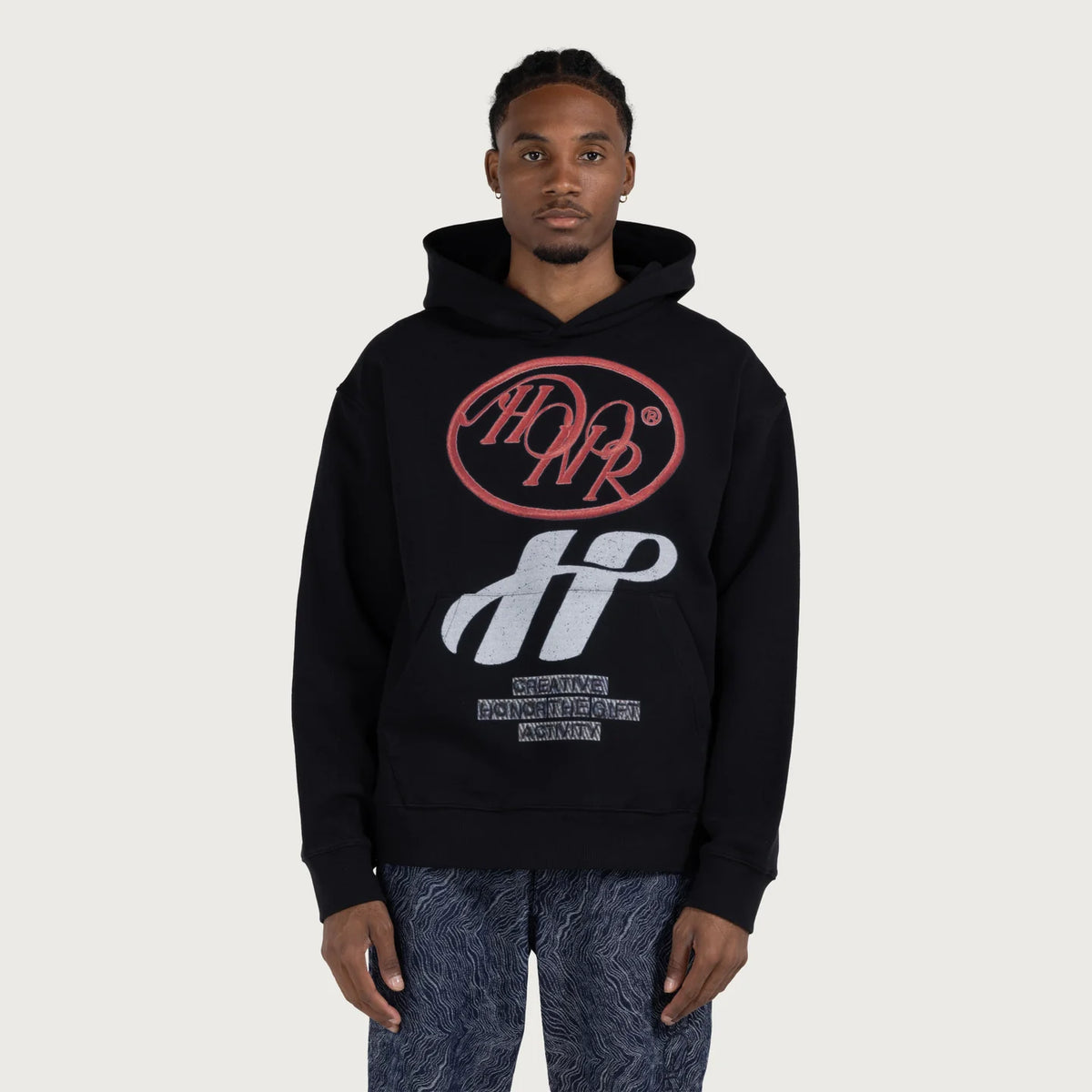 Honor the Gift C-fall Pop Art Hoodie - BLACK