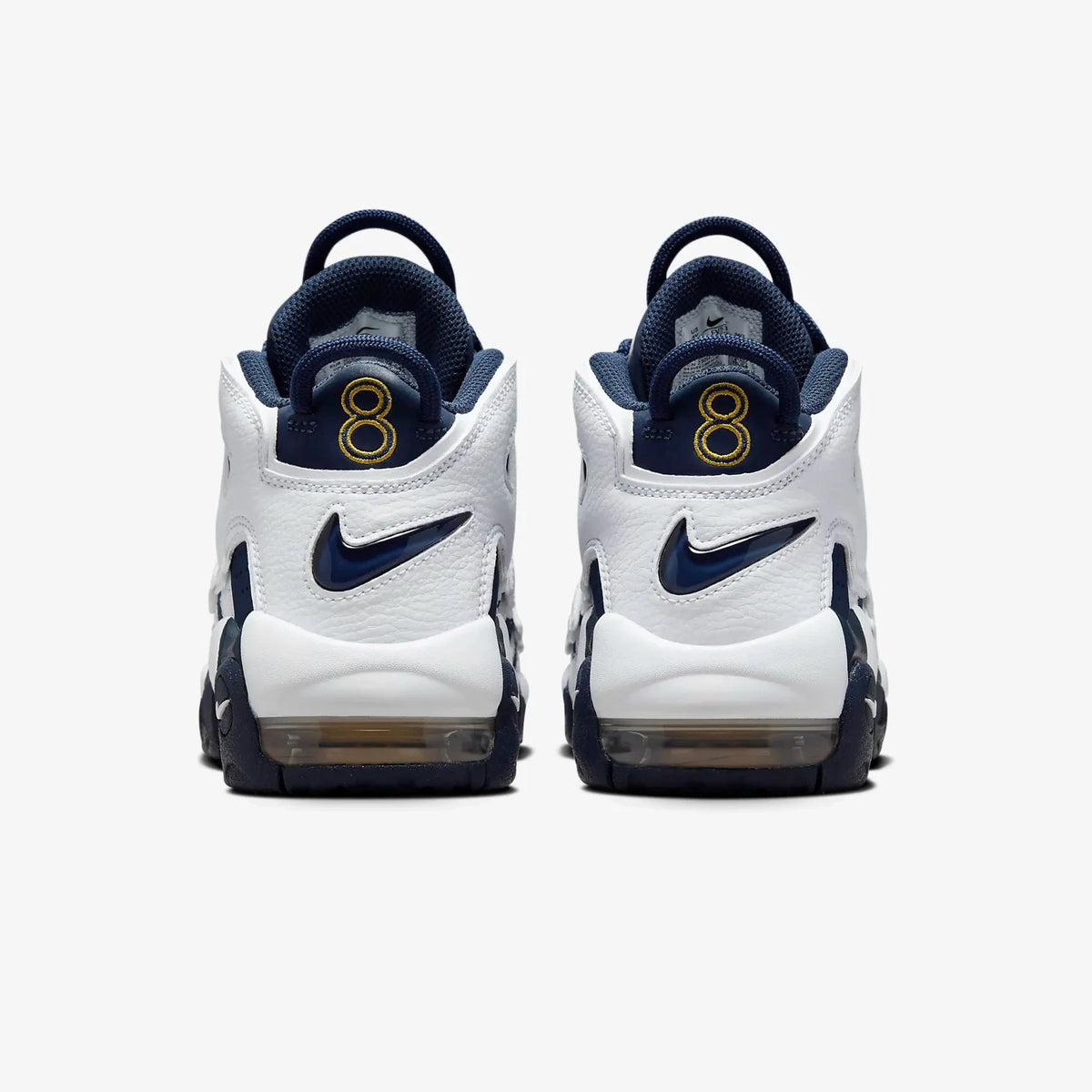 Big Kid&#39;s Nike Air More Uptempo - WHITE/MIDNIGHT NAVY-METALLIC GOLD