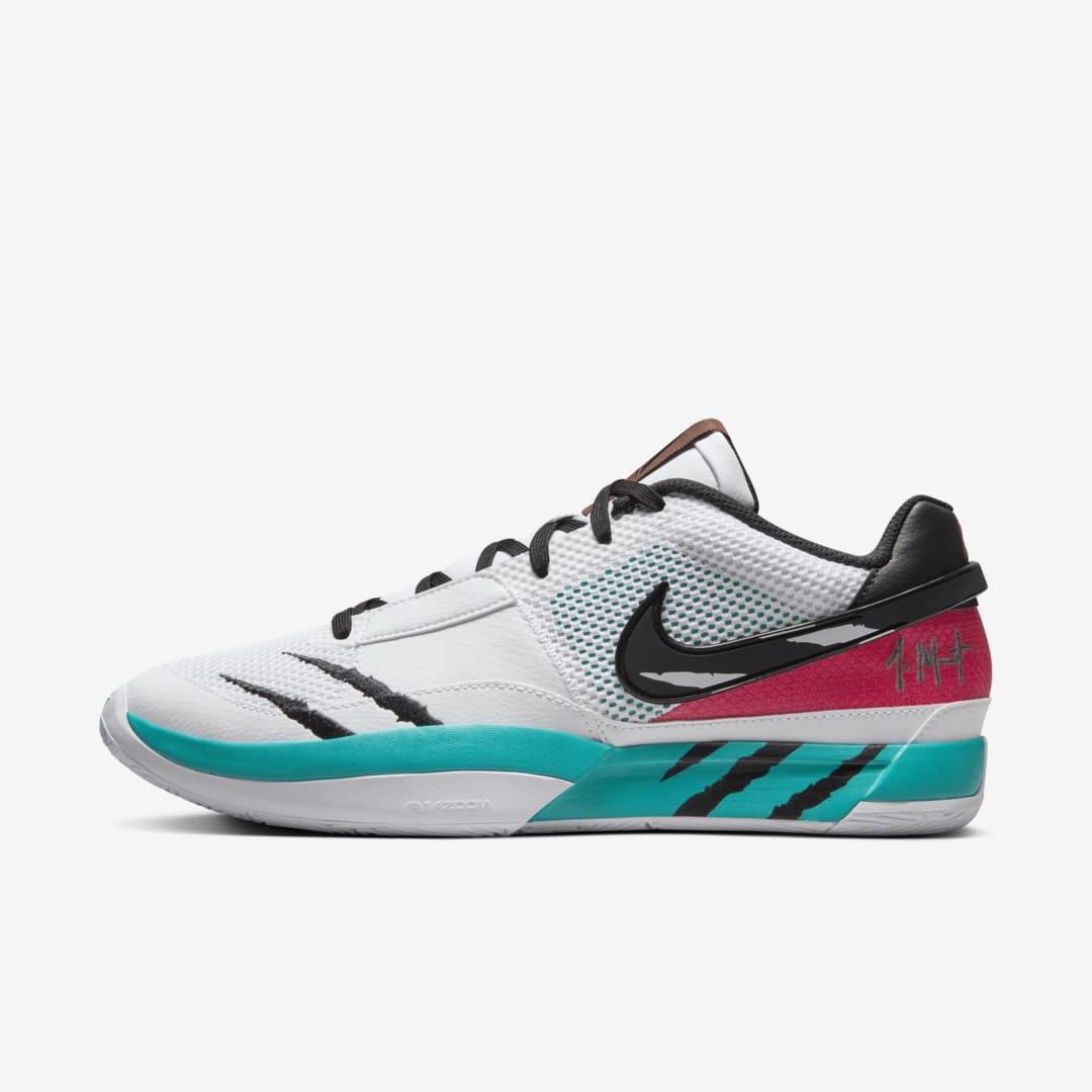 Men&#39;s Ja 1 &#39;&#39;Scratch&#39;&#39; - WHITE/BLACK-TURBO GREEN-UNIVERSITY RED