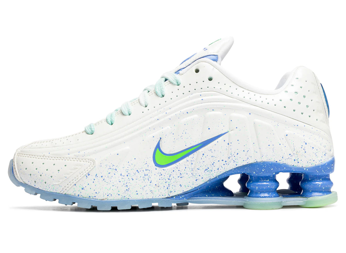 Women&#39;s Nike Shox R4 AB - SUMMIT WHITE/GREEN STRIKE-ROYAL PULSE