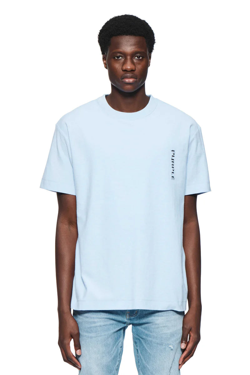 Purple Brand Textured Ss Tee Wind Surfer - BLUE