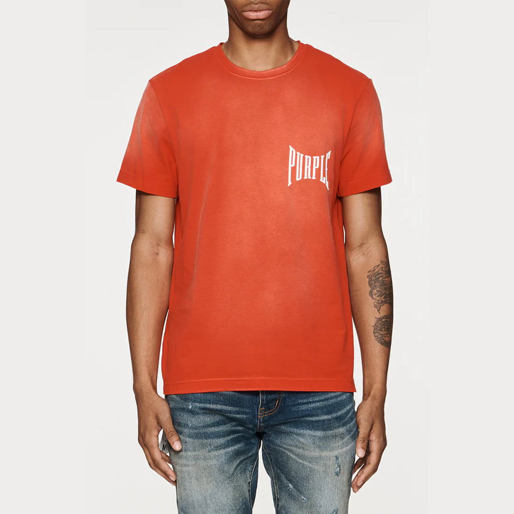 Purple Brand Clean Jersey Uppercut Tee- RED