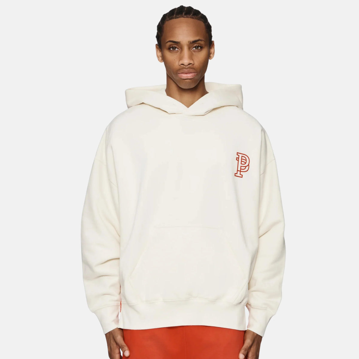 Purple Brand Mwt Fleece Po Hoody Glyph - Off White