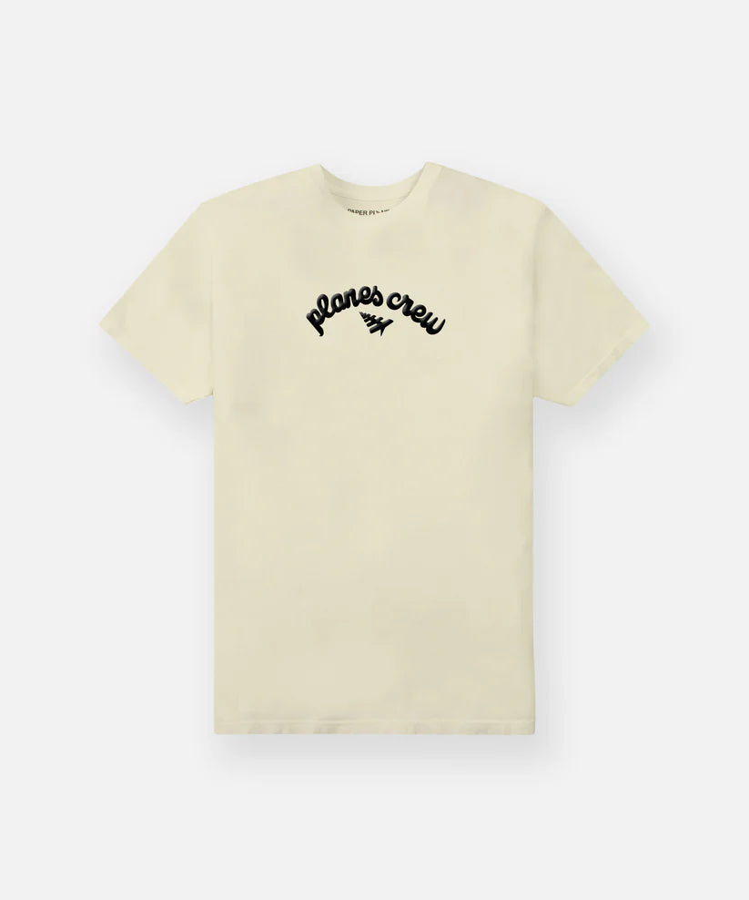 Paper Planes Crew Arch Tee - EGGSHELL