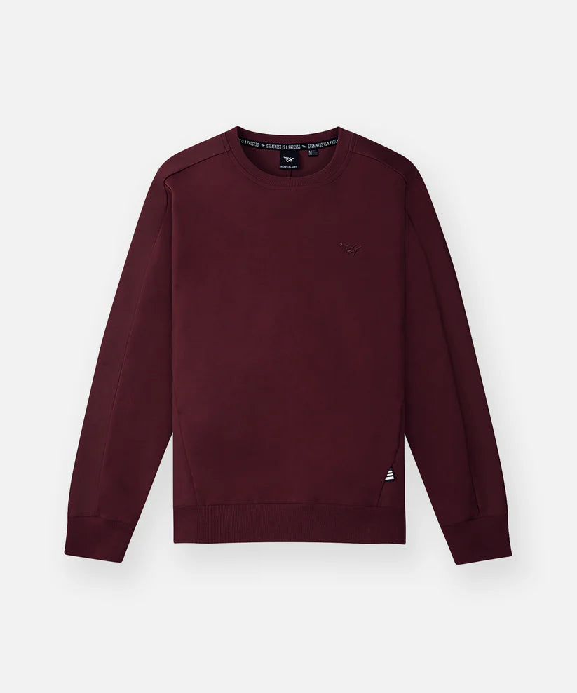 Paper Planes Chromatic Crewneck Sweatshirt - BURGUNDY