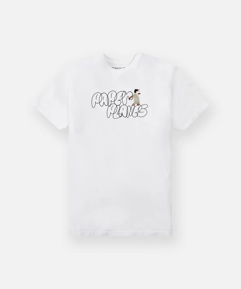 Paper Planes Penguins Can Fly Tee - WHITE