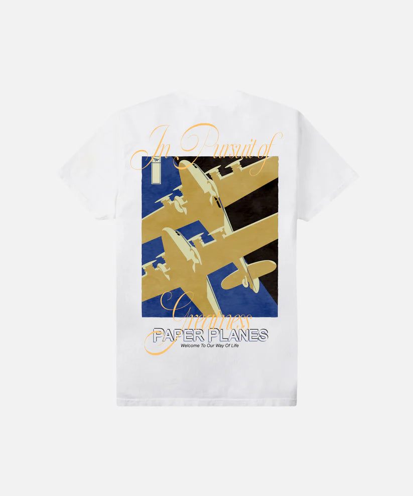 Paper Planes Classic Planes Tee - WHITE