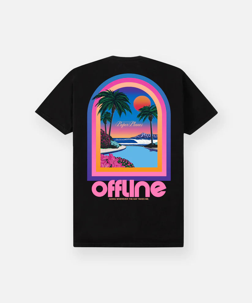 Paper Planes Offline Tee - BLACK