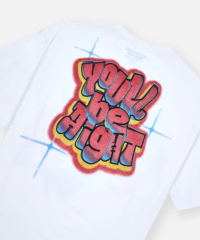 Paper Planes Aight Oversized Tee - WHITE