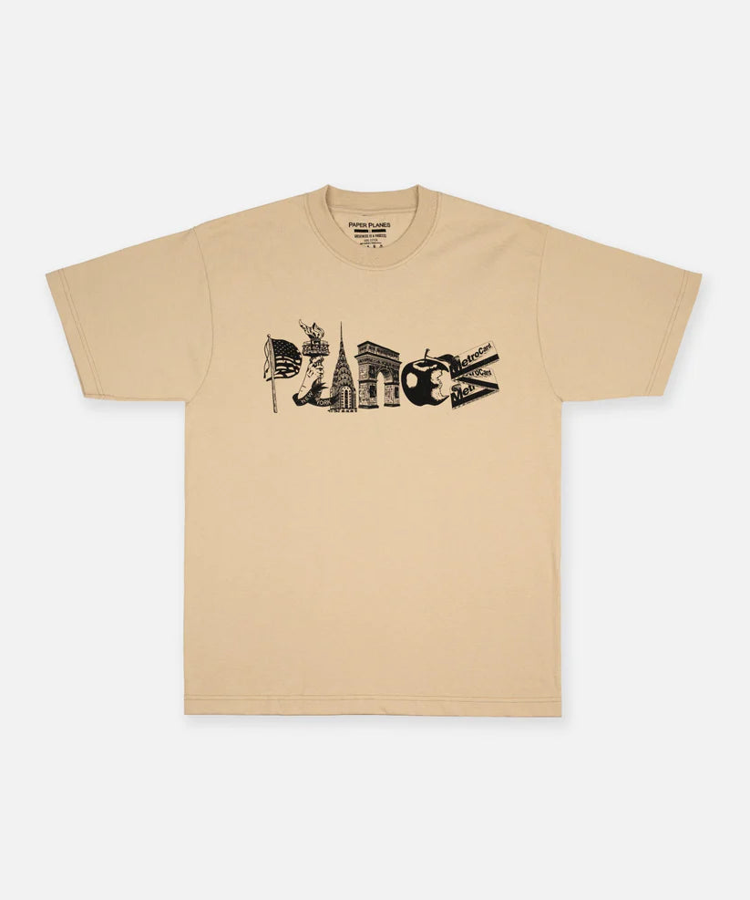 Paper Planes Symbols Tee - EGGSHELL