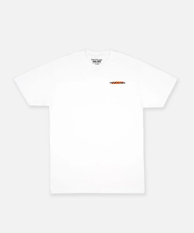 Paper Planes Change The Rules Tee - WHITE/ORANGE