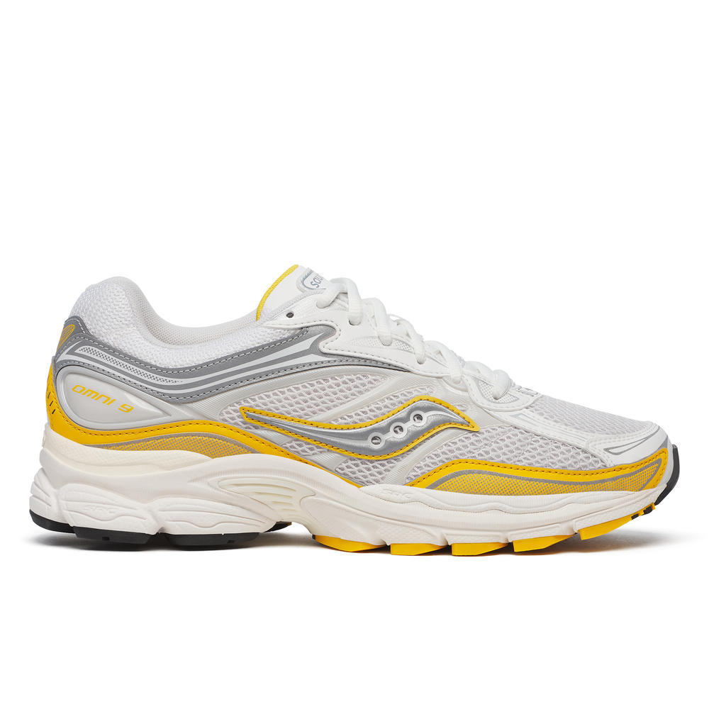 Men&#39;s Saucony Progrid Omni 9 - IVORY/POLLEN