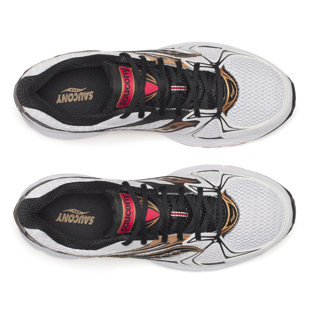 Men's Saucony Ride Millennium London City Pack - WHITE/GOLD/BLACK