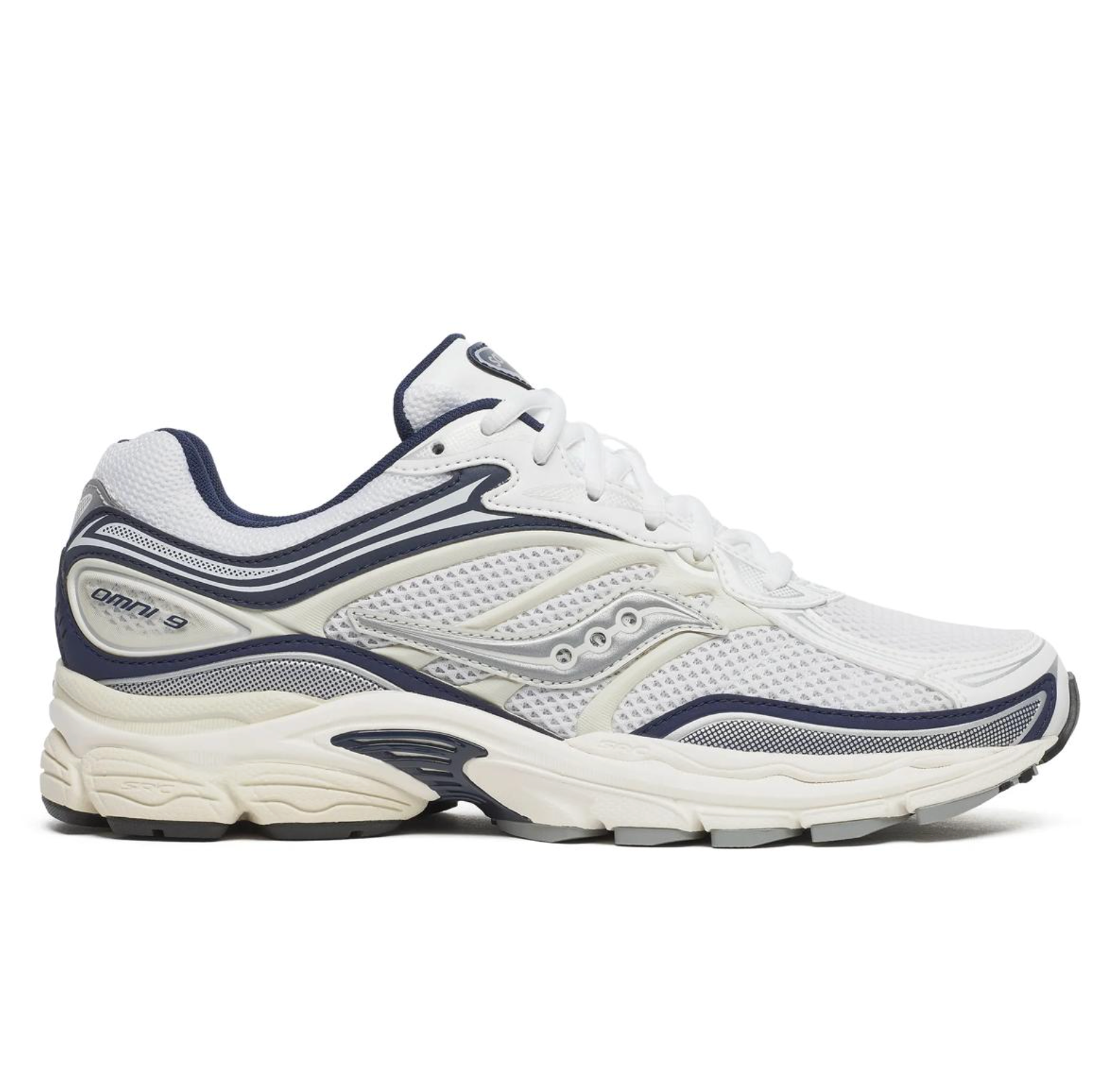 Men's Saucony Progrid Omni 9 - WHITE/NAVY