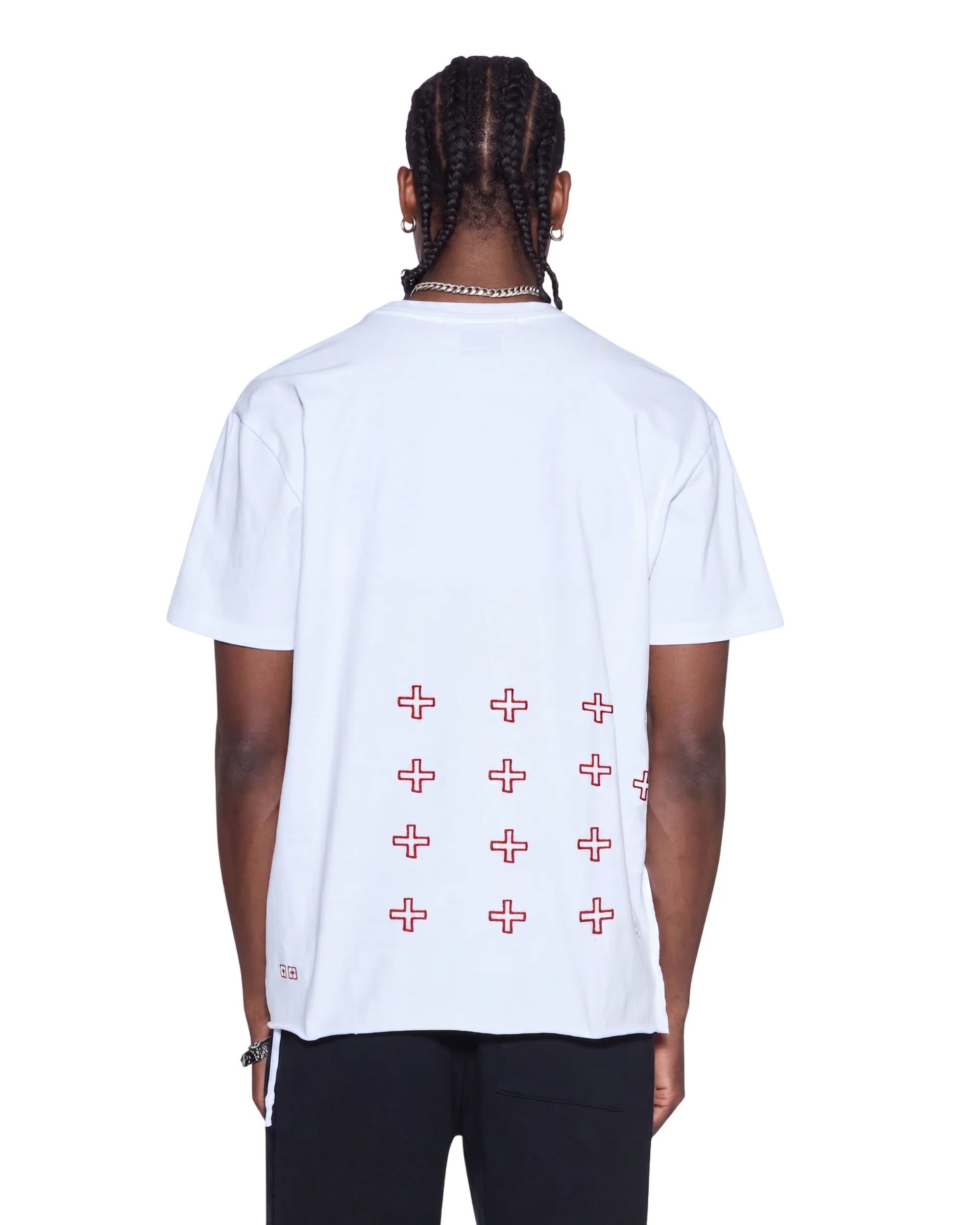 Ksubi 4x4 Luxe Biggie Tee - WHITE/RED