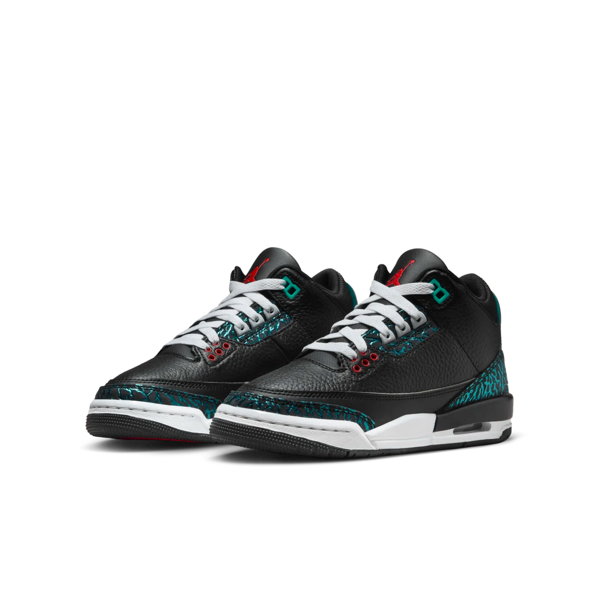 Air Jordan 3 Retro GS - BLACK/HYPER JADE