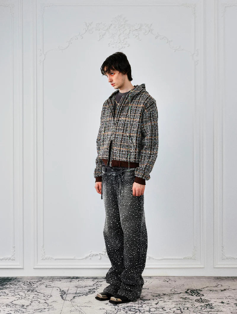 Birth of Royal Child Diamond Boro Jeans - BLACK