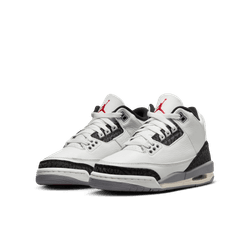 Big Kid&#39;s Jordan 3 Retro - SUMMIT WHITE/FIRE RED-CEMENT GREY-BLACK