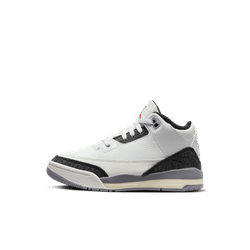 Preschool Jordan 3 Retro - SUMMIT WHITE/FIRE RED-CEMENT GREY-BLACK