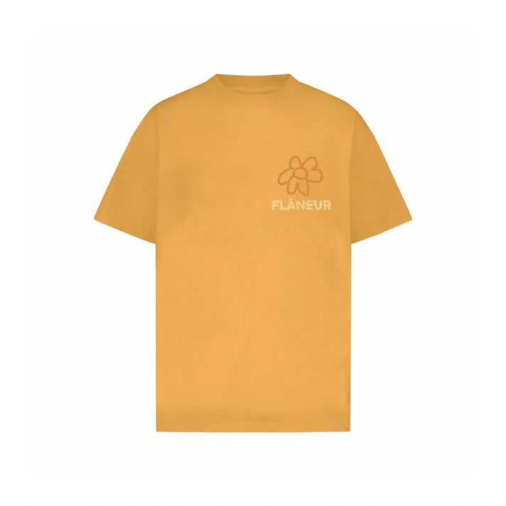 Flaneur Flower Doodle T-shirt - ORANGE