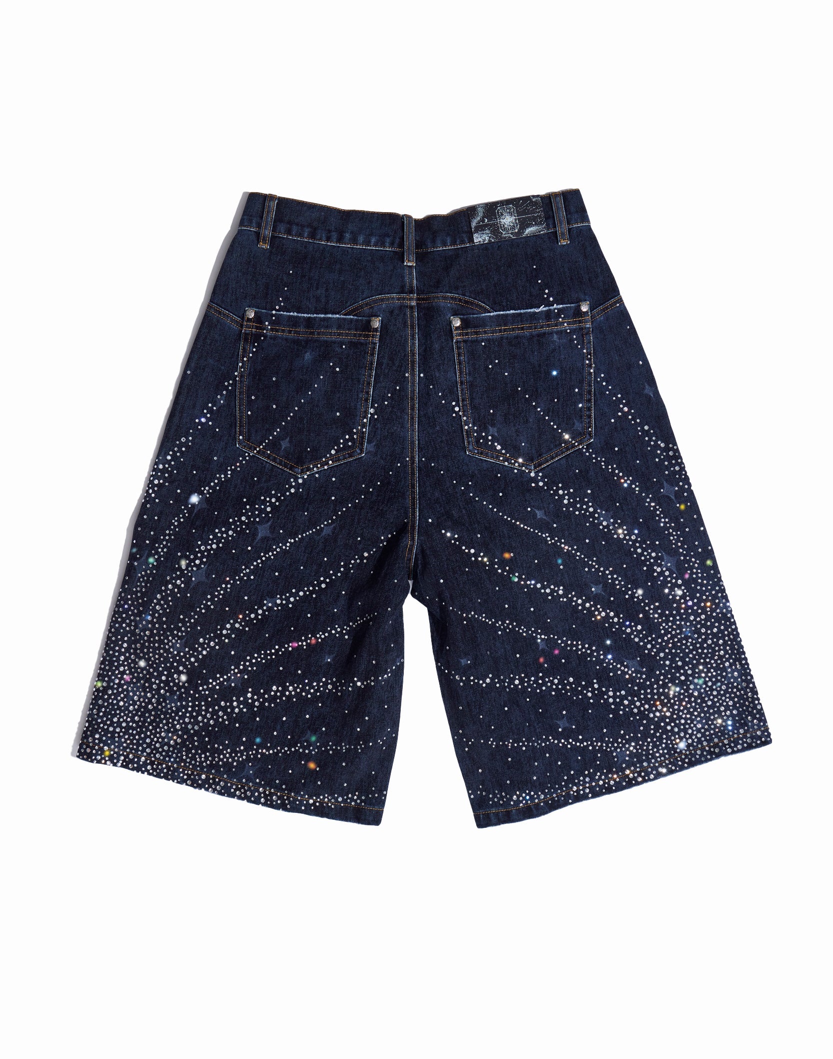 Birth of Royal Child Starlight Denim Shorts - BLUE
