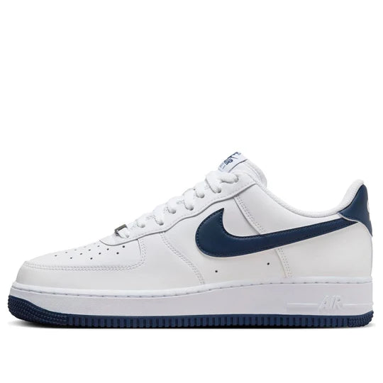 Men&#39;s Nike Air Force 1 &#39;07 - WHITE/MIDNIGHT NAVY-WHITE