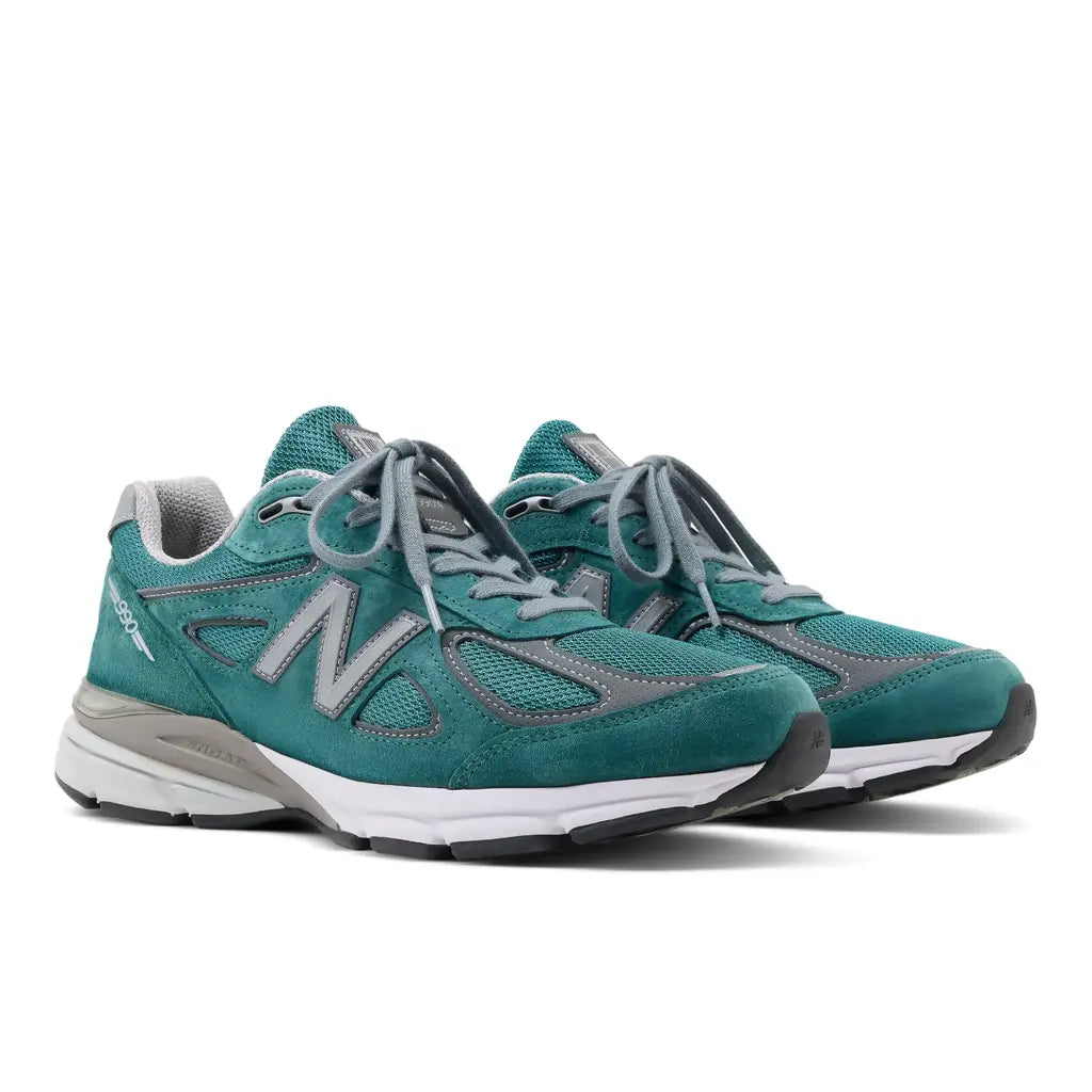 Men's New Balance 990v4 Made In Usa- Teal colorway